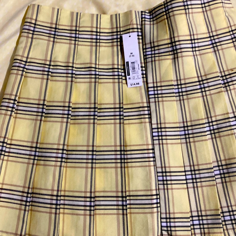 yellow mini skirt (M)